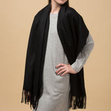 Load image into Gallery viewer, Men&#39;s Black Cashmere Blanket Scarf