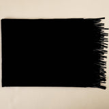 Charger l&#39;image dans la galerie, Écharpe couverture en cachemire noir pour hommes
