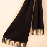 Load image into Gallery viewer, Black Cashmere Scarf