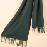 Load image into Gallery viewer, Men&#39;s Dark Green Cashmere Scarf