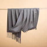 Load image into Gallery viewer, Men&#39;s Grey Cashmere Blanket Scarf