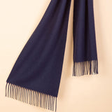 Load image into Gallery viewer, Men&#39;s Navy Blue Cashmere Scarf
