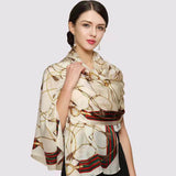 Load image into Gallery viewer, Grey Large Silk Scarf