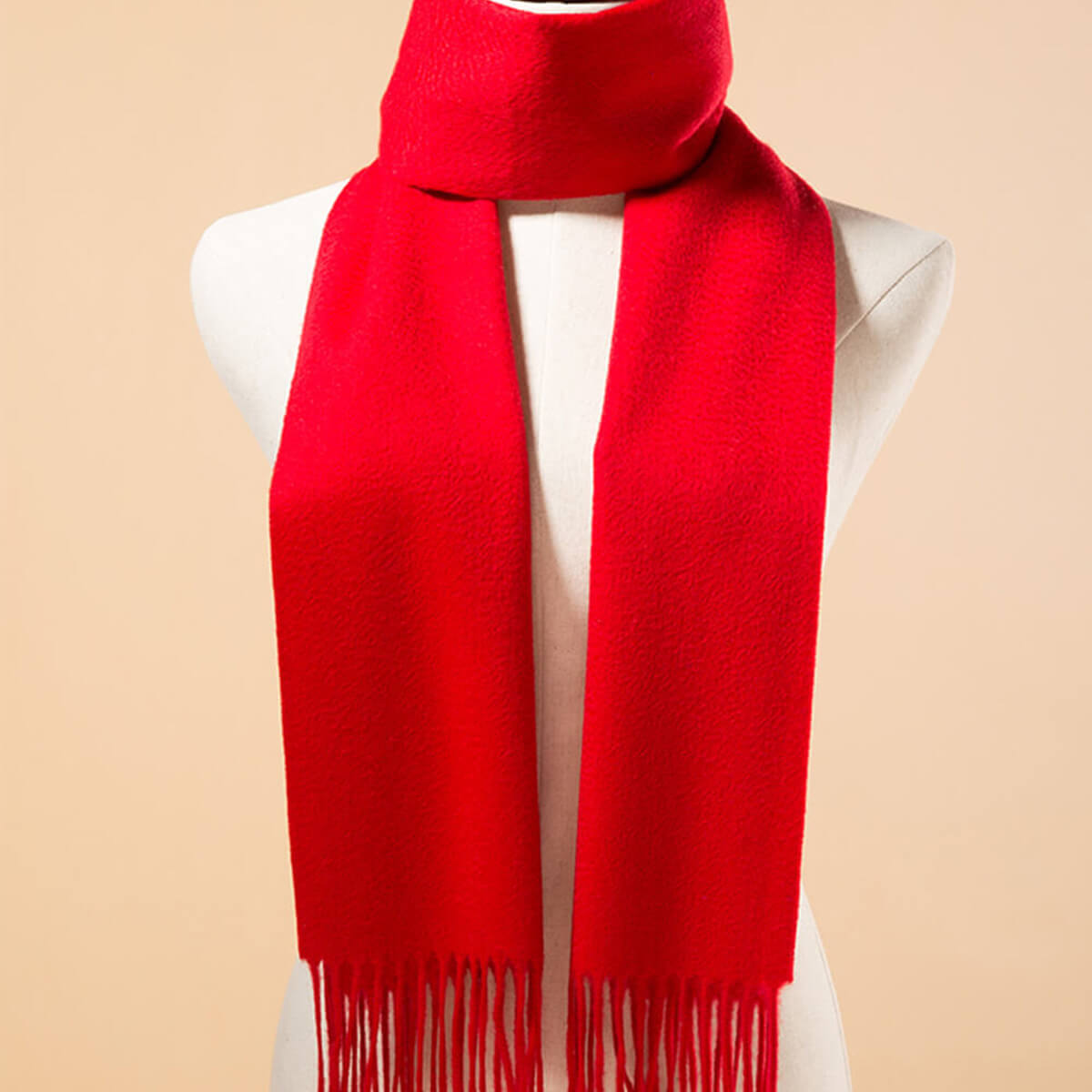 Bufanda de cachemir roja para hombre, bufanda de invierno para hombres