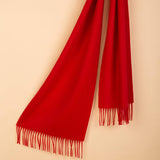 Cargar imagen en el visor de la galería, Bufanda de cachemira roja