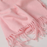 Load image into Gallery viewer, Pink Cashmere Water Ripple Fringe Shawl